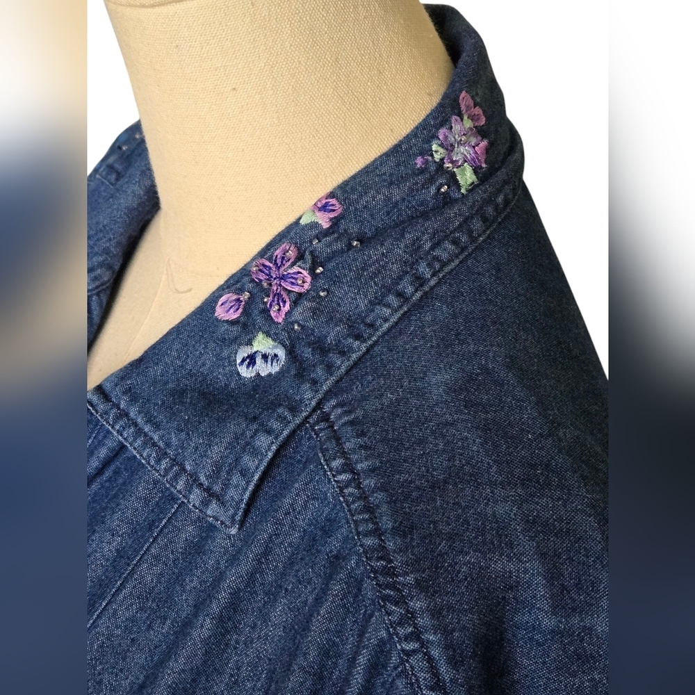 Vintage C.a. Sport Blue Denim Jacket - Picture 5 of 10
